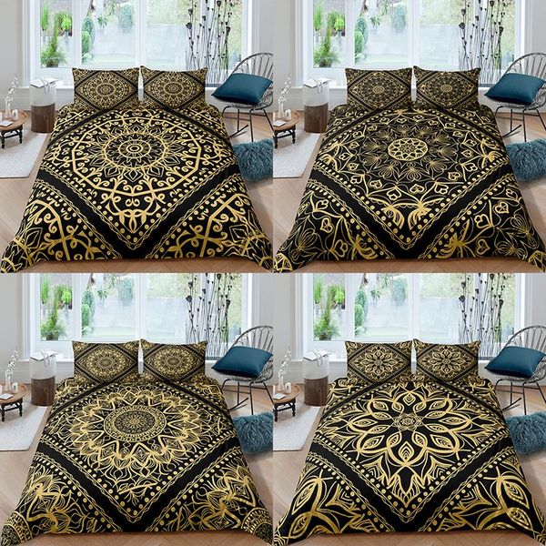

bedding sets home textiles luxury 3d boho flower duvet cover set and pillowcase kids au/eu/uk/us  king size
