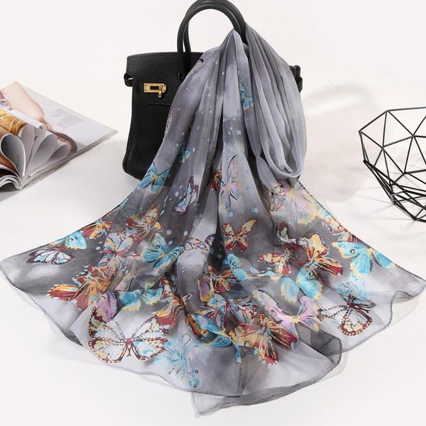 

scarves 160*50cm chiffon print women shawl jacquard cotton parisian stripe soft beach towel scarf wraps summer light, Blue;gray