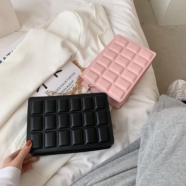 

designer female box bag women small crossbody 2021 daily shopper sweet pure color pu leather shoulder bags