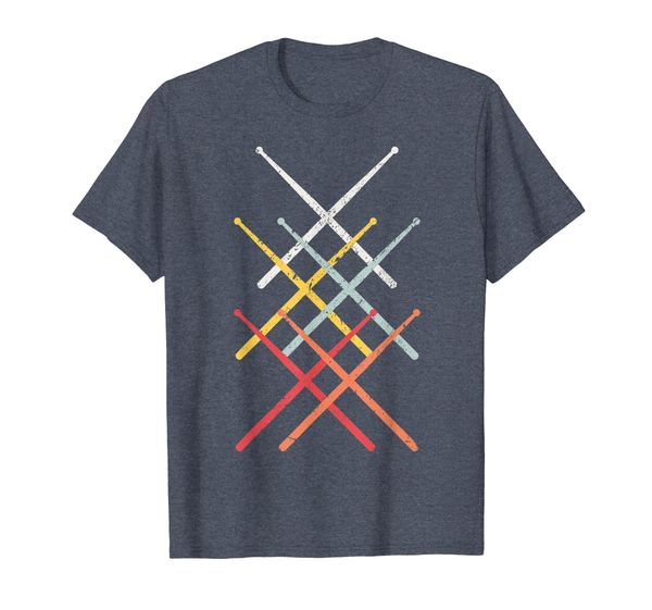 

vintage drummer t-shirt - retro drum sticks shirt gift, White;black