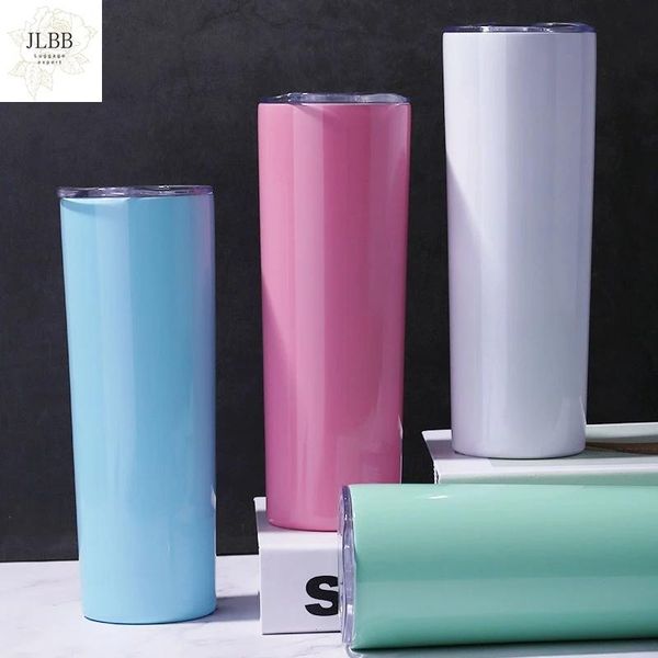 

water bottles 600ml stainless steel tumbler cup with straw travel double wall vacuum insulated coffee mugs