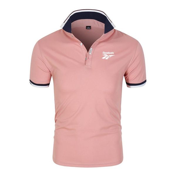 

men's polos men and women summer shirt t-shirt printing brand comfortable breathable quick-drying stand collar short sleeves, White;black
