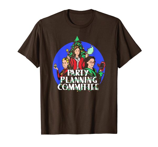

party planning committee shirt gift t-shirt, White;black