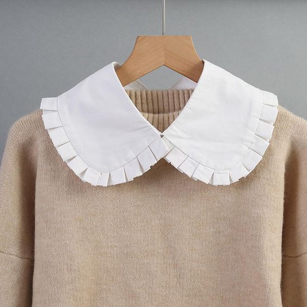 

bow ties white black shirt detachable collar for women sweater fake shawl shoulder wrap lapel false collars woman tie, Black;gray
