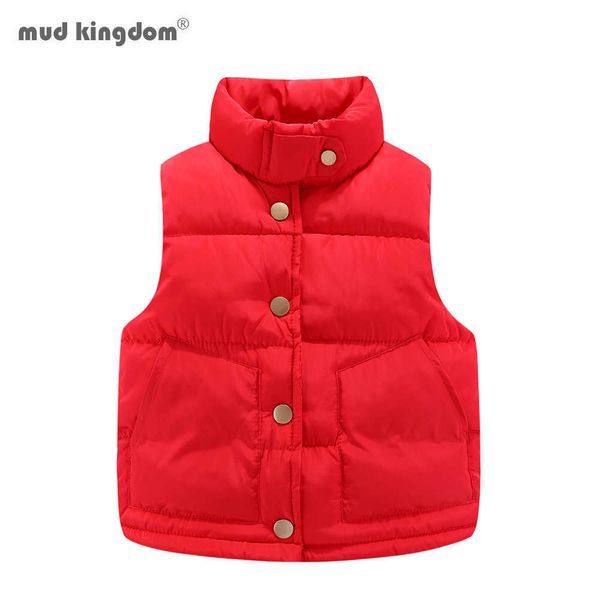 Mudkingdom crianças shopper colete bebê quente inverno wintcoat jaqueta luz crianças outono roupas 210615