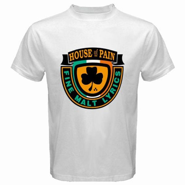 Herren T-Shirts Haus des Schmerzes Fine Malztexte Rap Hip Hop Weiß T-Shirt Größe S-3XL