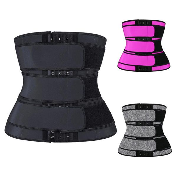 

body-sculpting double-belt women's corset sweat belt slimming compression accessory belts, Black;brown