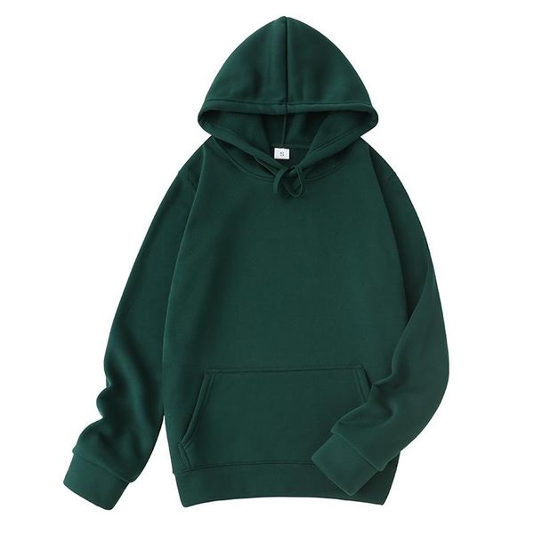 

men's hoodies & sweatshirts fashion brand 2021 fall winter male casual men solid color hoody pullover clothing, Black