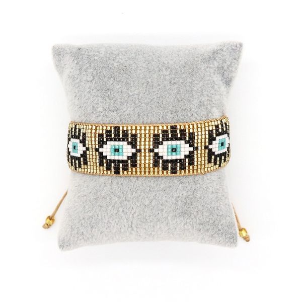 

bluestar bohemian bracelet gift miyuki bracelets for women turkish eye bead jewelry handmade jewellery 2021, Golden;silver