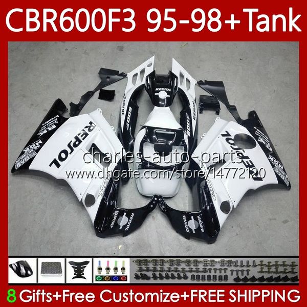 Verkleidungen + Tank für HONDA CBR 600 600F3 CBR600 F3 FS CC 1997 1998 1995 1996 Karosserie 64Nr