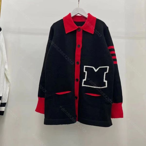 

fashion design women wool knit sweater coat brand letters logo crochet mujer sweaters jacket cardigan winter womens casual hoodies, White;black