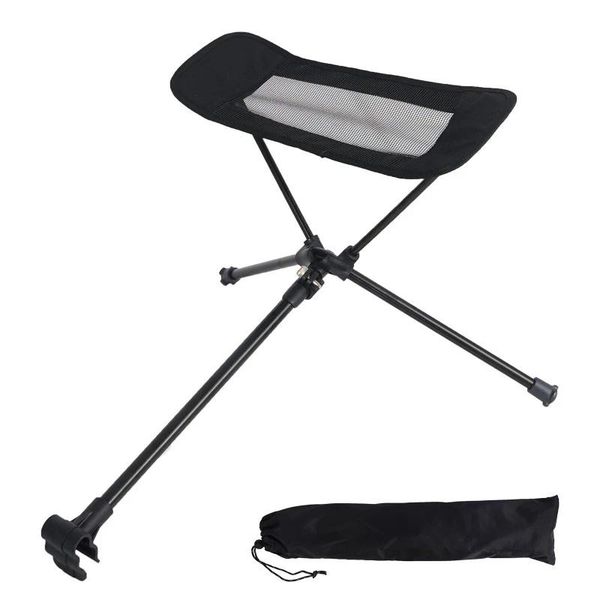 

camp furniture extended leg footrest, folding camping stool, adult, beach picnic, travel, retractable