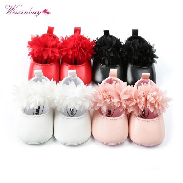 

first walkers 12 style baby shoes floral pu leather infant moccains soft sloe toddler girls party 0-18m