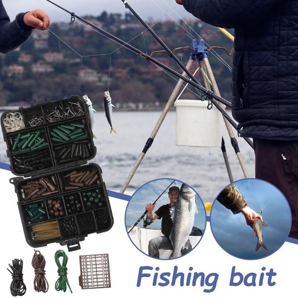 

european library fishing set accessories with box full of practical