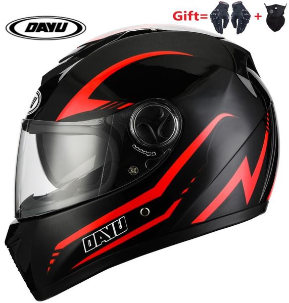 

motorcycle helmet with dual lens for adults full face motorbike double visors dirt bike helmets matte black
