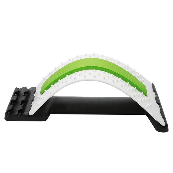 

cervical lumbar traction device back pain relief disc protrusion correction acupuncture massage cushion spine lu waist support, Black;gray