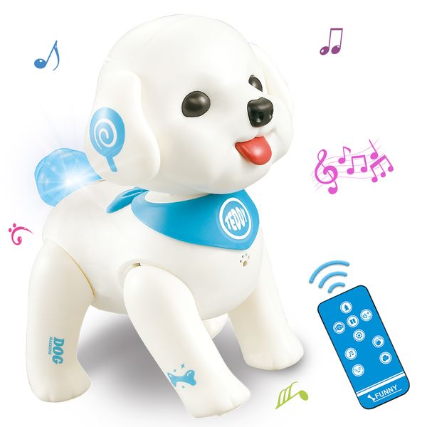

remote control puppy toy rc robot dog little teddy children gift electric toy walking programmable dog toy for boy girl