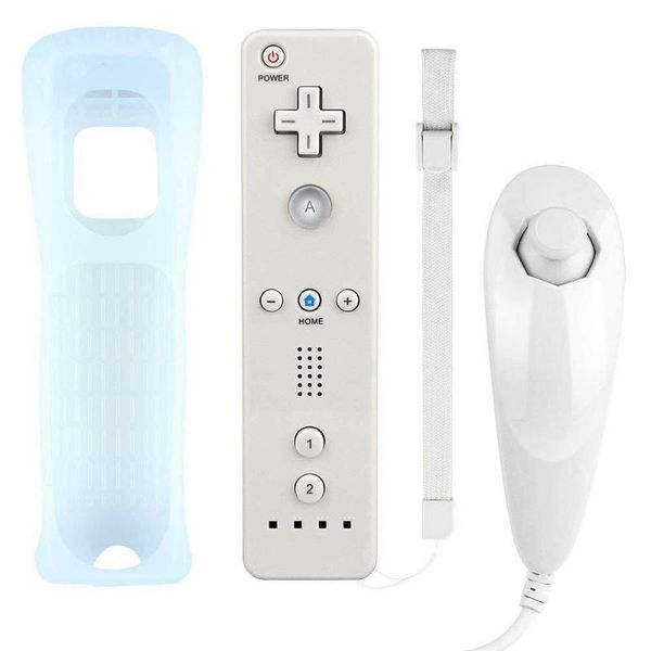 

game controllers & joysticks 2021 wireless remote gamepad controller and nunchuck for w ii controle joystick joypad