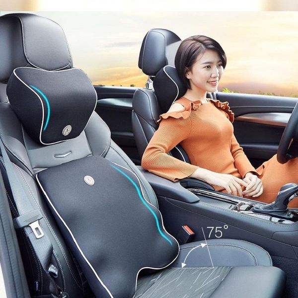 

seat cushions back pillow lumbar support car cushion neck memory foam ergonomics pillows for driver chair comfort
