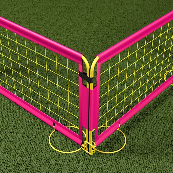 

cage primary school football field game fence isolation net inflatable court