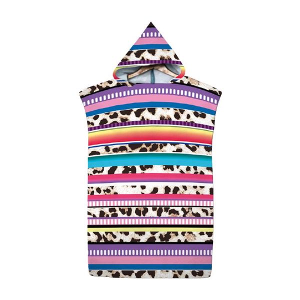 

towel poncho girls boys kids hooded sunblock sand multi coloured without sleeve holiday beach activities bathrobe for swimming