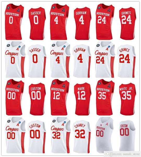 

ncaa college basketball jerseys 32 reggie chaney 4 justin gorham quentin grimes 35 fabian white jr. 3 dejon jarreau 0 marcus sasser 12 tramo, Black;red