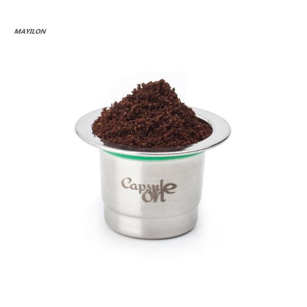 

coffee filters reuse shell cup stainless steel refilling filter coffeeware gift kitchen supplies