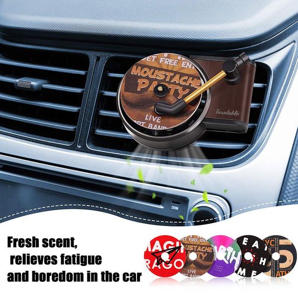 

car air freshener vent record player clip spin phonograph diffuser auto interior