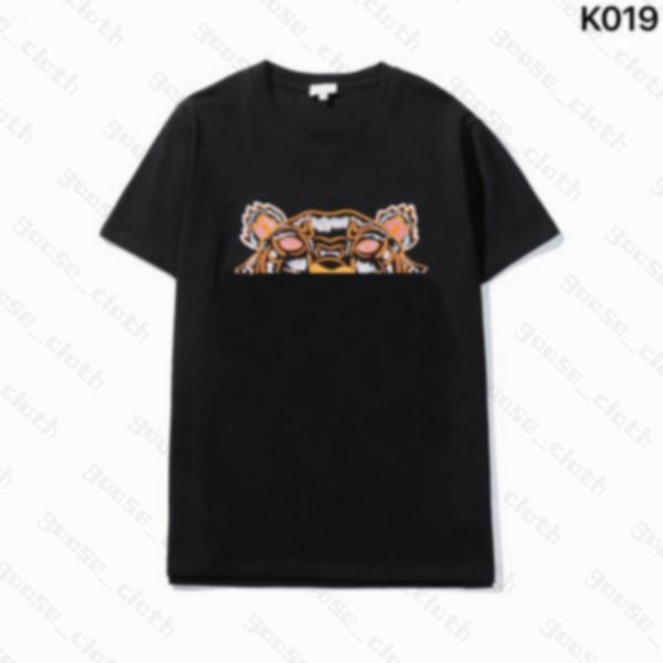 

21ss mens womens designers t shirts embroidery tiger fashion men casual tshirt man paris france street shorts brands sleeve clothing tshirts, White;black