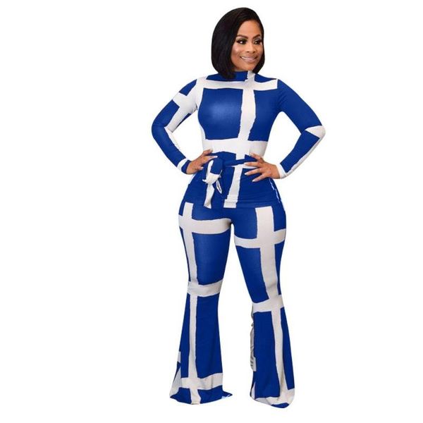 

two piece dress 2pcs women tracksuits long sleeve crop wide leg pants suit outfit sets sashes casual workout clothes, White