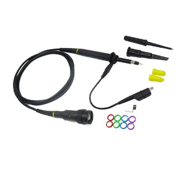 

home theatre system 200 mhz 600v dc high sensitivity oscilloscope clip probe 10:1 and 1:1 with mini alligator bnc connector