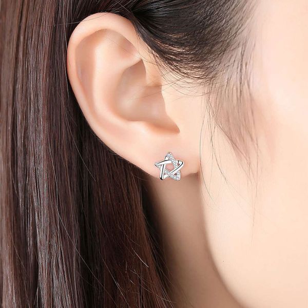 

plated pointed star earrings style earrings simple femininity