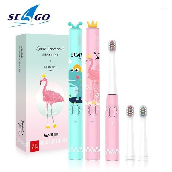 

children sonic toothbrush waterproof rechargeable cartoon electric with soft bristles kids clean11