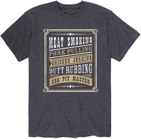 

men's t-shirts bbq pit master - short sleeve graphic t-shirt, White;black