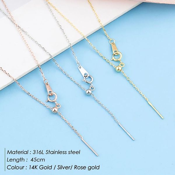 

chains fashion design chain necklace for women diy accessories gift friends parents wholesale, Silver