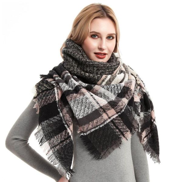 

scarves women triangle big shawl scarf, Blue;gray
