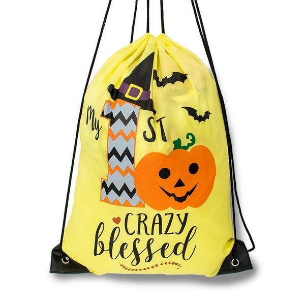 

factory wholesale large capacity travel foldable portable bundle mouth halloween storage bag
