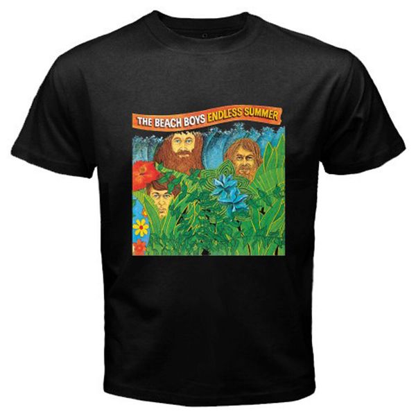 

the beach boys endless summer men's black t-shirt size s-3xl, White;black