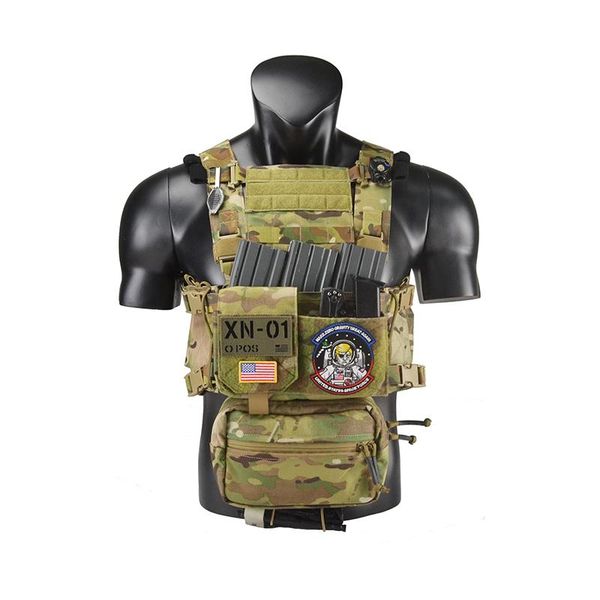 

hunting jackets twinfalcons spiritus revised micro fight chassis mfc 2.0 chest rig delustering cordura 500d tw-cr004, Camo;black