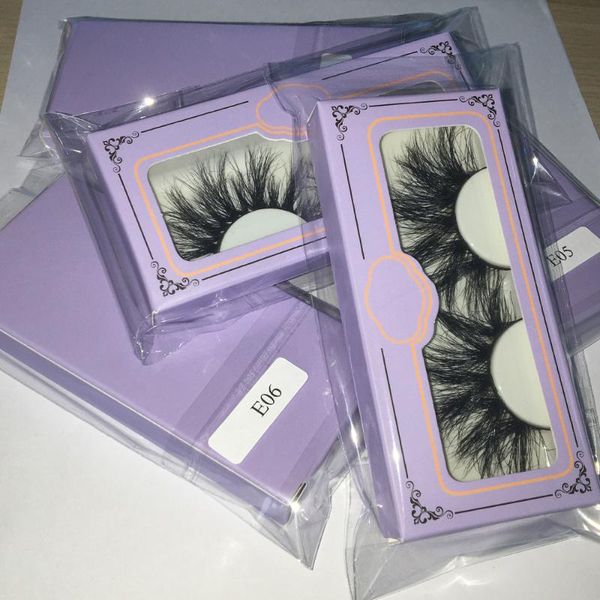

bossgirl lashes fluffy mink eyelashes bulk 25 mm vendors with purple paper box packaging fast false