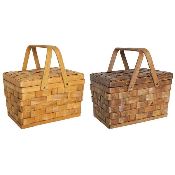 

storage baskets france style picnic basket bread hiking box cake table decorating pography hand