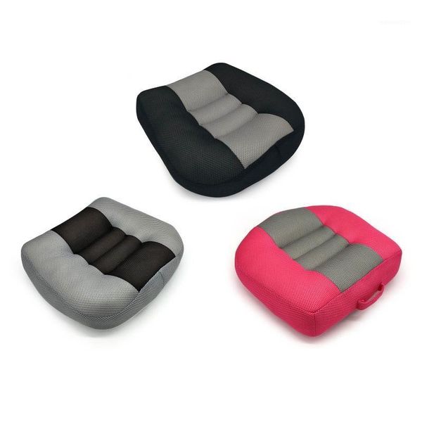 

portable car seat cushion thickened non-slip heightening height mat breathable mesh lift pad interior covers1