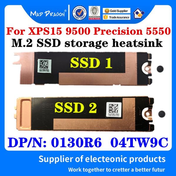 

fans & coolings the first ssd support bracket adapter 0130r6 for xps15 9500 precision 5550 second m.2 pci-e heatsink 04tw9c 4tw9c