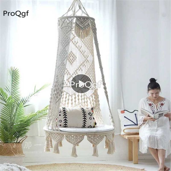 

prodgf 1pcs a set fall in love hand-woven hanging chair basket camp furniture