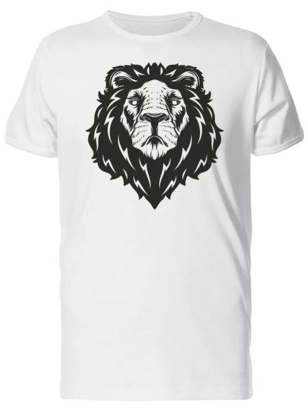 

Big Lion Head Sketch Men's Tee -Image by Shutterstock, White;black