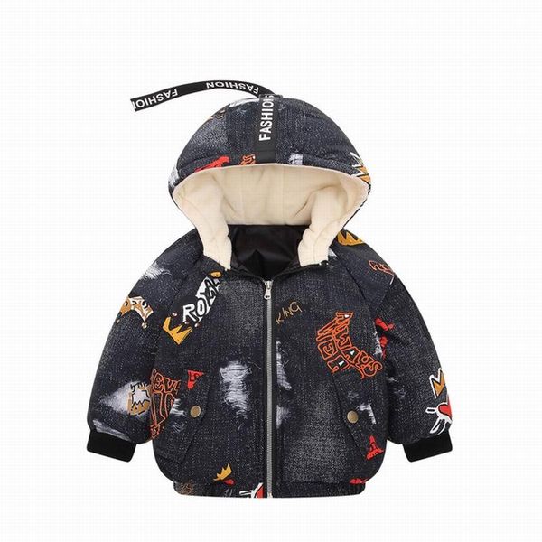 

arrival kids cotton coat boys jacket girls outwear children down black/dark blue colors baby warm, Blue;gray