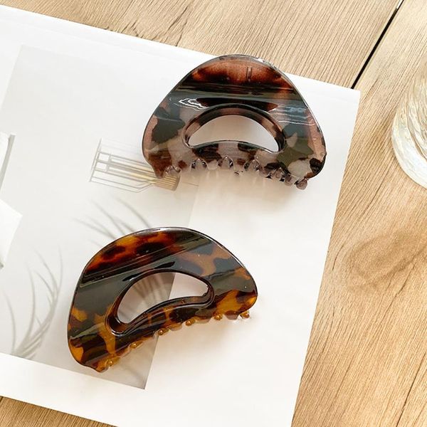 

hair accessories 1pcs tortoise claw clip vintage shell leopard women girls headwear