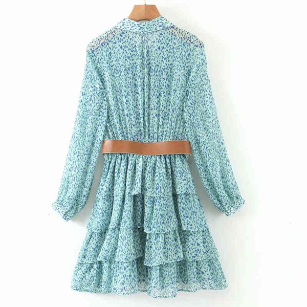 

dresses summer new loose and slim with belt pleated women's lapel stacked long sleeve sweet party female dress, Black;gray