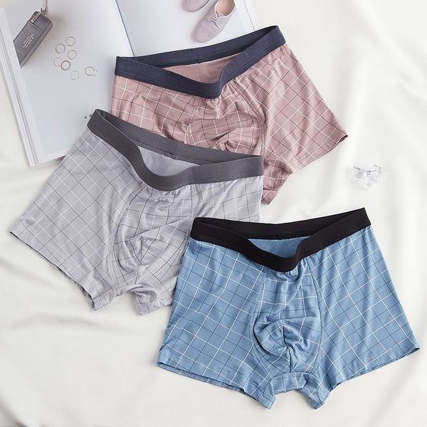 

underpants 3pcs men's underwear modal boxer briefs, Black;white