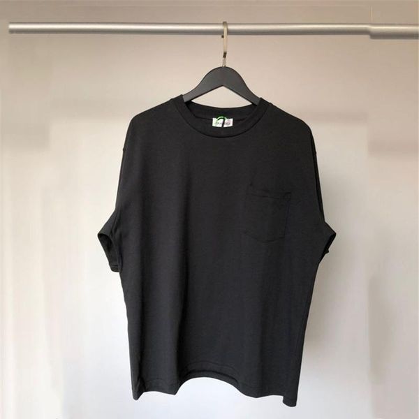 

vintage pocket askyurself t shirts men women 1:1 quality heavy fabric tees t-shirts harajuku shirt for men's, White;black